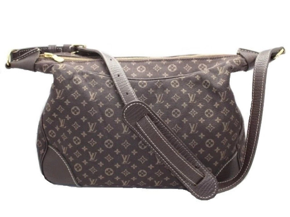 LOUIS VUITTON Boulogne Shoulder Bag Monogram Ebene Brown